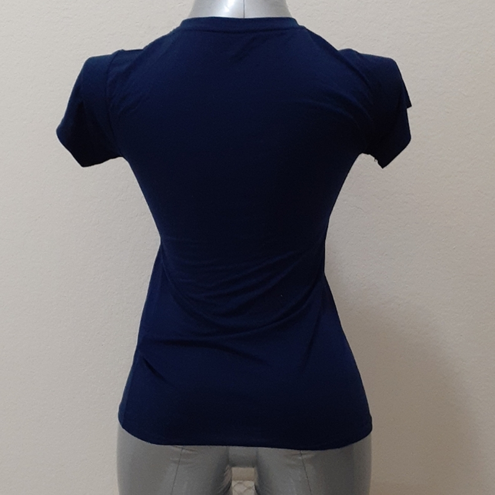 Round Neck Solid Tee - Picture 3 of 4